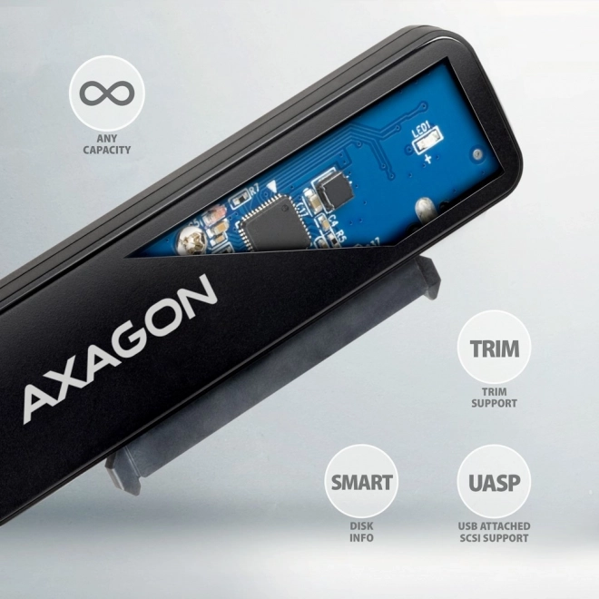 Adapter USB-C til SATA HDD/SSD AXAGON FASTPort2