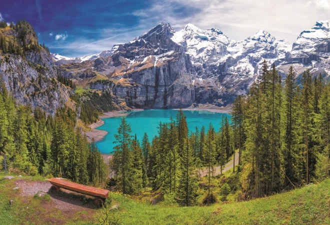 Puslespil Oeschinensee Alperne 1500 brikker