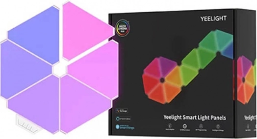 intelligente lysplader Yeelight – smarte trekantede LED‑paneler (sæt med 6 stk.)
