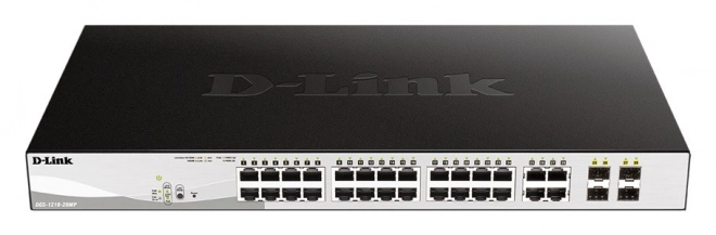 Kontakt DGS-1210-28MP med 24 GE PoE+ og 4 SFP porte
