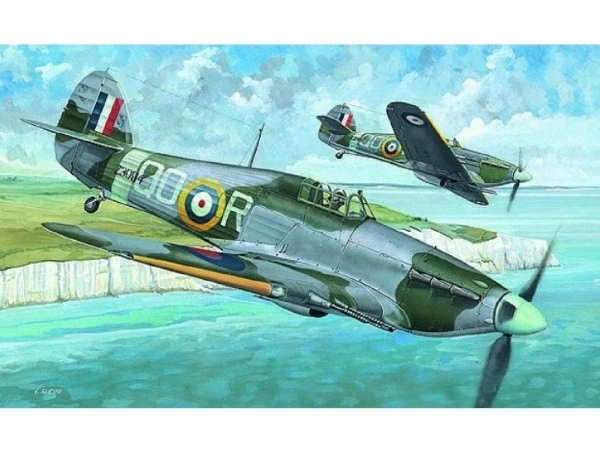 Model af flyet Hawker Hurricane Mk.IIC – byggesæt