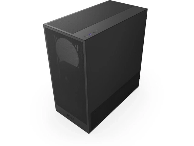 Hus H5 Flow midi tower med vindue sort