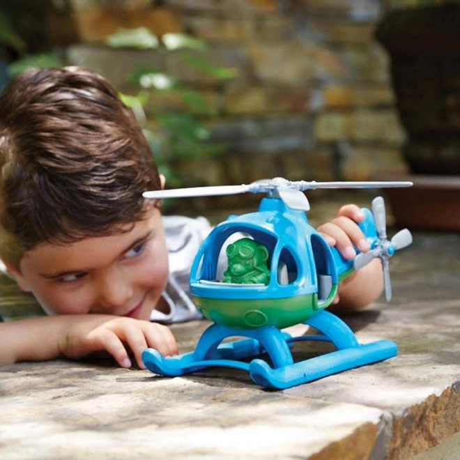 Helikopter Green Toys blå