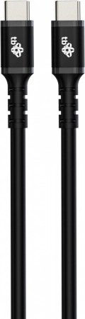 Silikone USB‑C til USB‑C kabel 3 m, 60 W, sort