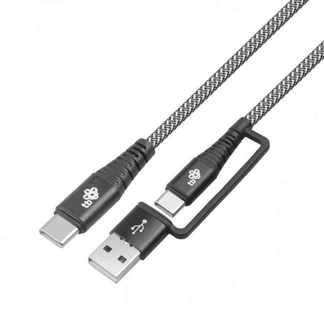 Kabel 2i1: USB-C og USB A med længde på 1,2 m