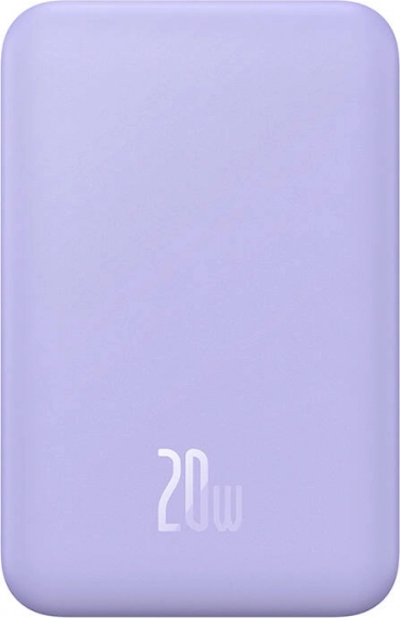 Magnetisk mini-powerbank BASEUS 5000 mAh 20W lilla