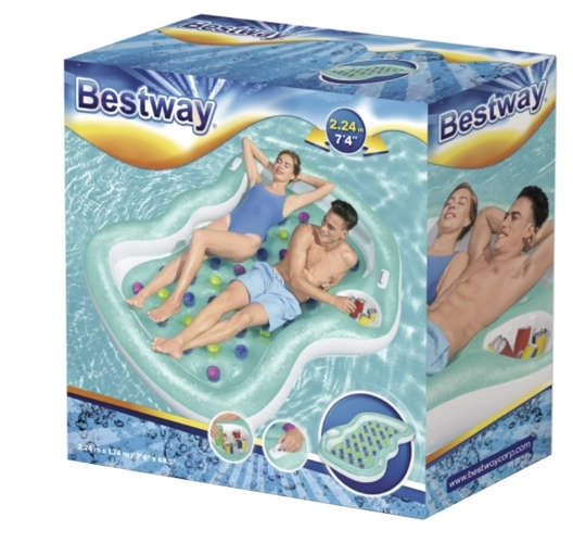 Dobbelt oppustelig madras - BESTWAY 43045