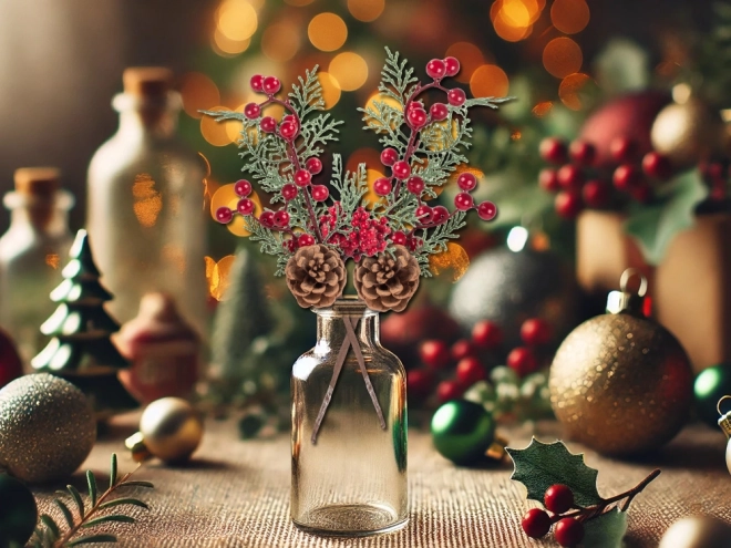 Kombination af traditionelle julefarver