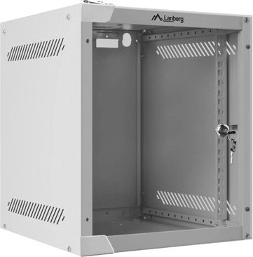 Lanberg 10" væghængt netværksskab 6U 280x310 mm grå