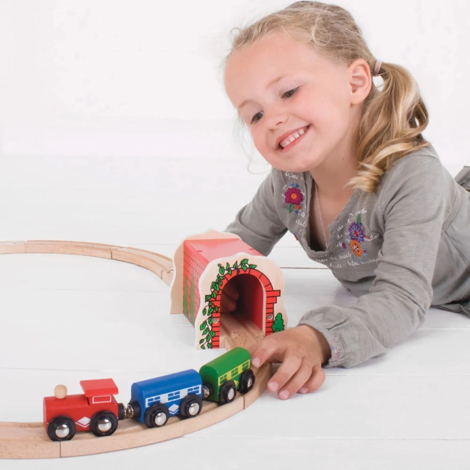 Træt murtunnel til togbane