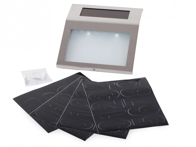 Solcelle metal LED-lampe til husnummer