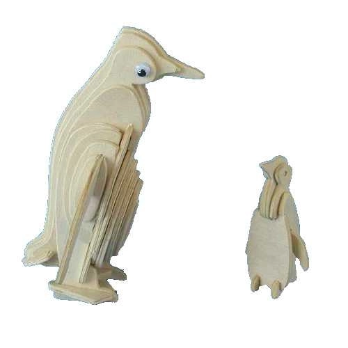 Woodcraft træ 3D puslespil pingvin