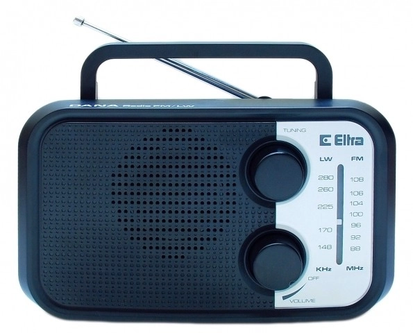 Bærbar radio DANA model 206 hvid