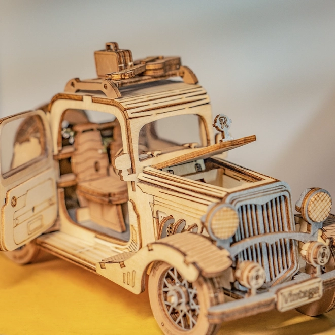 Vintage Automobil - moderne 3D træpuslespil