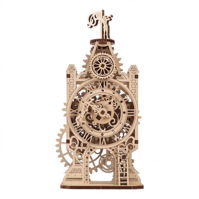 Ugears 3D træ mekanisk puslespil Ur-tårn