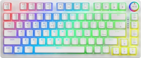 Trådløst mekanisk tastatur Phenix White Gateron Red Pudding