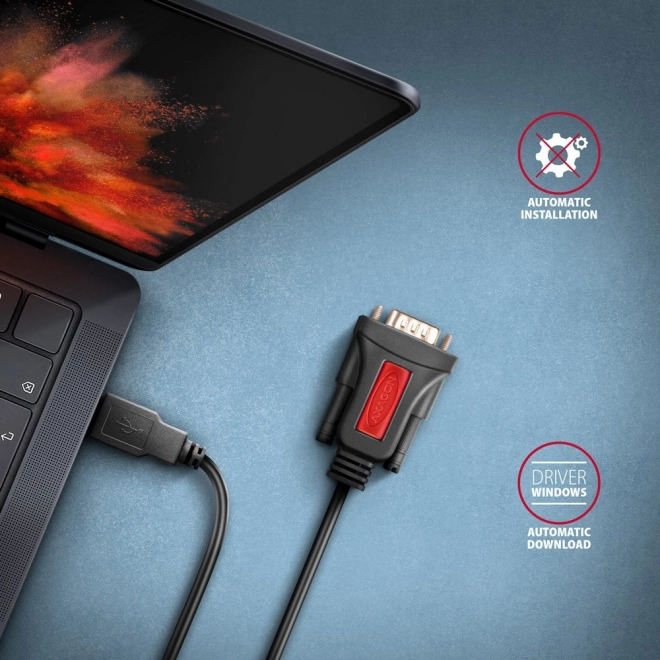 USB 2.0 til RS-232 adapter 1,5 m kabel med Prolific chip