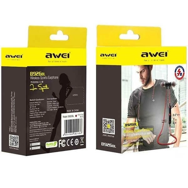 Awei Bluetooth sporthovedtelefoner B926BL sort