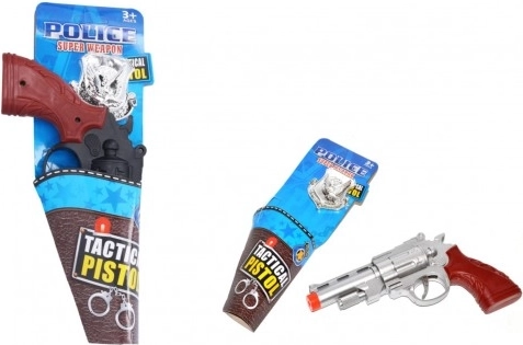 Politiserie til børn med pistol og badge
