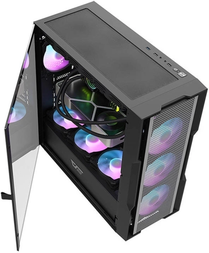 Sidepanel i hærdet glas på hængsler