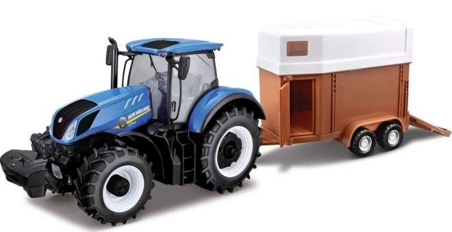 Farm Traktor New Holland med hestetralle