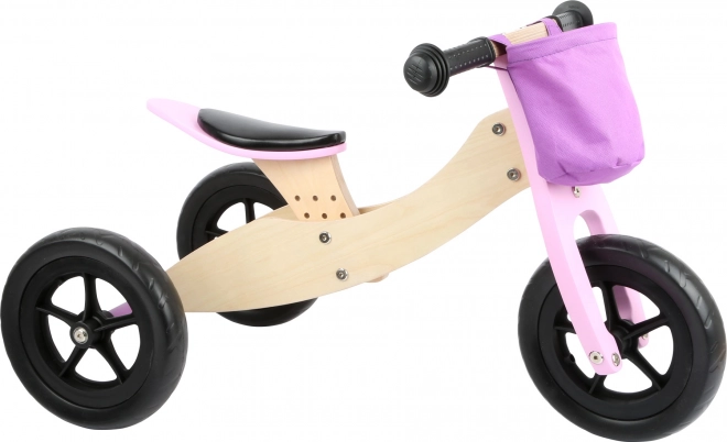 Træ Løbecykel 2 i 1 Pink
