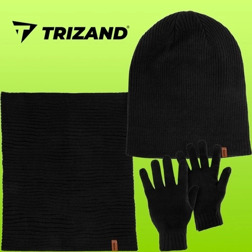 Vinter sæt med hue, halstørklæde og handsker fra Trizand
