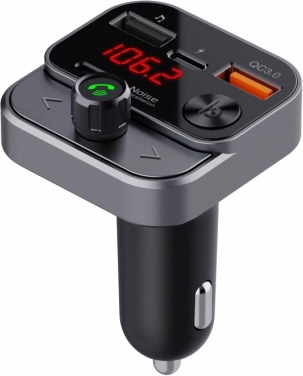 FM-sender til bil med Bluetooth, USB og hurtigopladning QC3.0
