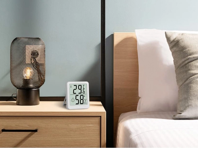 Digitalt termometer med hygrometer til hjemmet