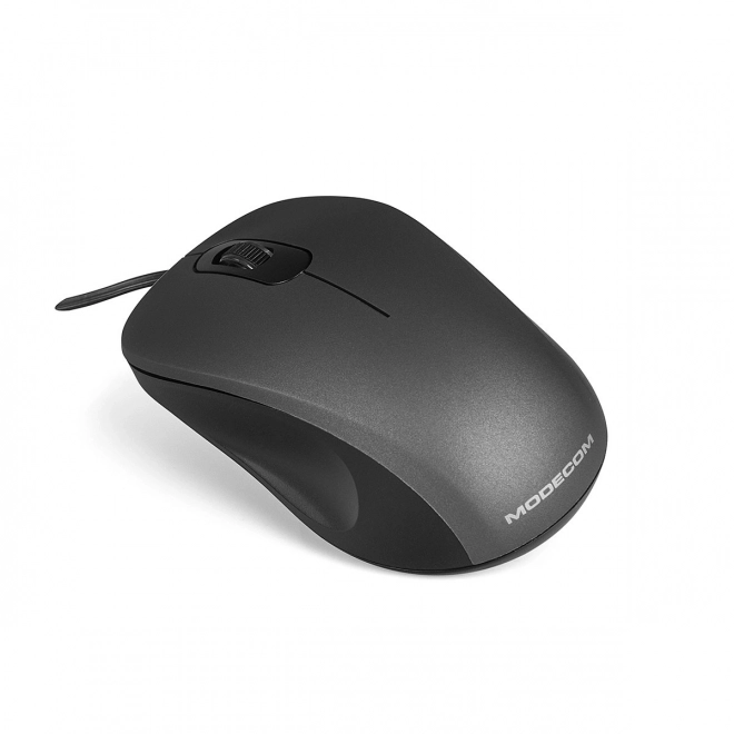 MODECOM MC-M10S stille sort trådet optisk mus