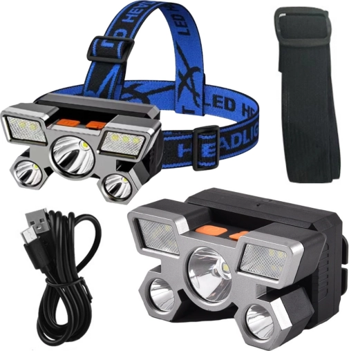 Pandelygte LED 800 lm, 4 tilstande, USB-opladning, vandtæt IPX45