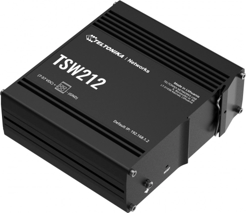 Industriel administrerbar switch TSW212 med 2x SFP og 8x GbE L2/L3
