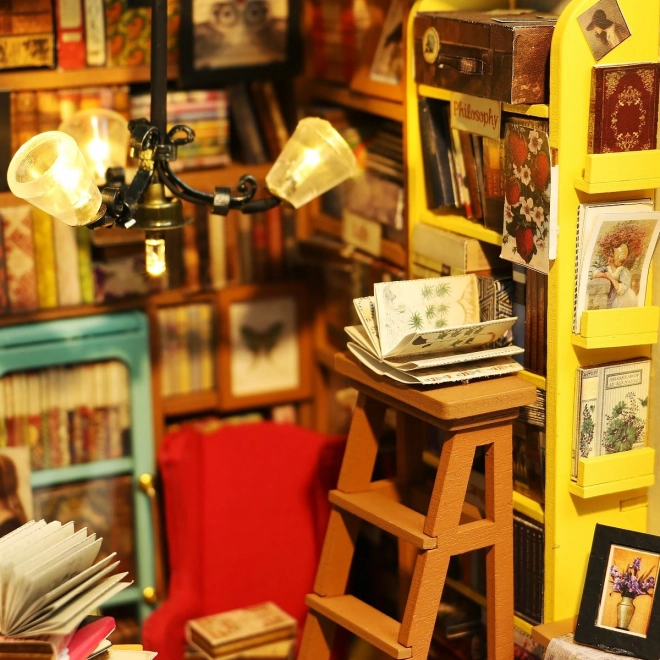 Samovas studie - Bibliotek DIY Miniature Dukkehus