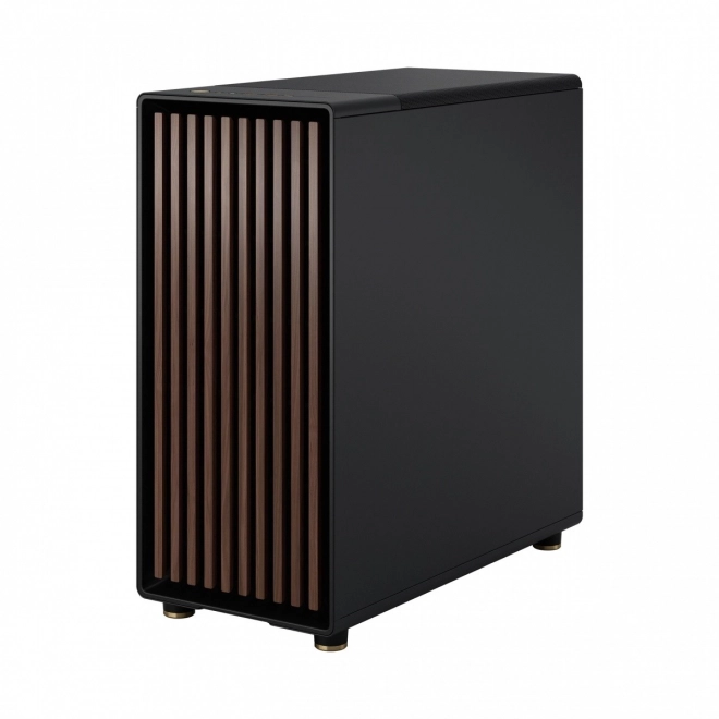 Fractal Design kabinet North sort med træelementer