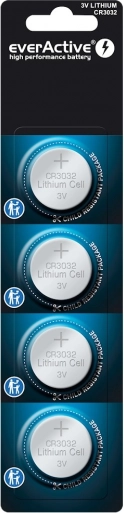 Lithiumbatteri everActive CR3032 - blister 4 stk.