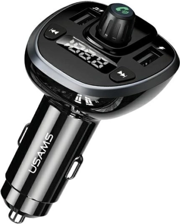 Handsfree-sæt med FM-transmitter USAMS C21 Bluetooth, MP3, 2× USB 3,4 A