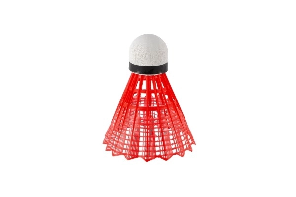 Bold/kurve til badminton farverige plast 3 stk på kort 11x21 cm
