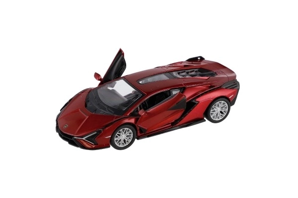 Auto Kinsmart Lamborghini Sián FKP 37 metal/plast 13cm mix farver