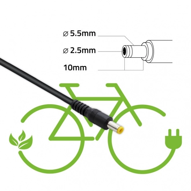 Batterioplader til elcykler 36V | 42V | 2A | 5,5*2,5