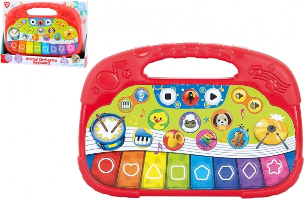 dyre-piano for de mindste med lyde og melodier 25 cm