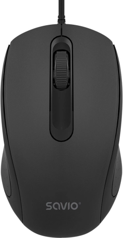 kablet optisk mus Savio 1200 DPI med USB-tilslutning