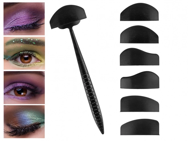 Sæt af silikoneskabeloner til eyeliner