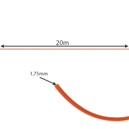 PLA 3D filament - 20 stk. x 20m Kruzzel 19876
