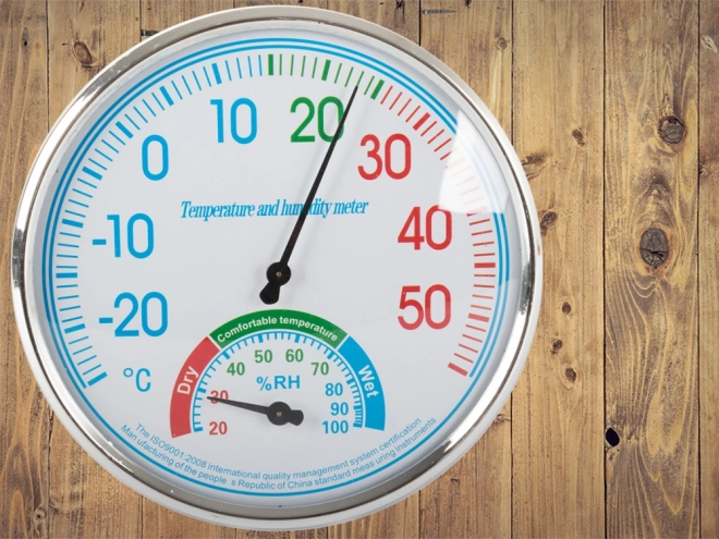 Analogt indendørs hygrometer med termometer