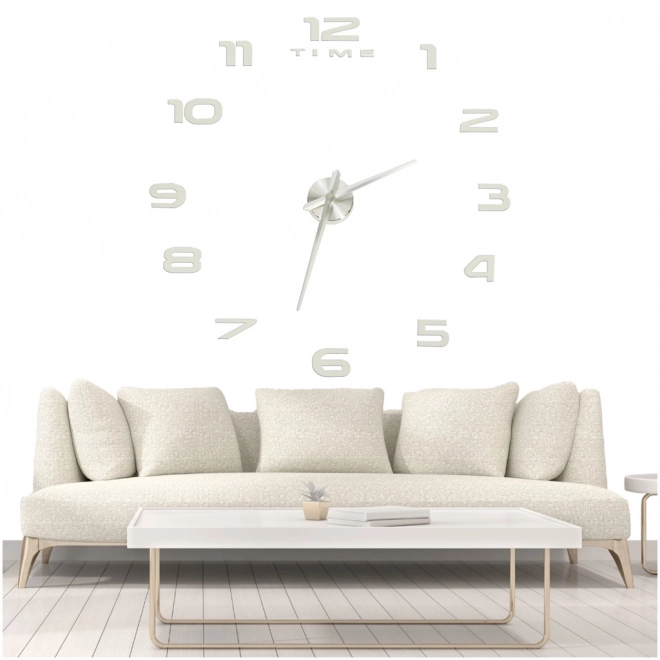Store vægur 80-120cm sølvfarvet 12 tal