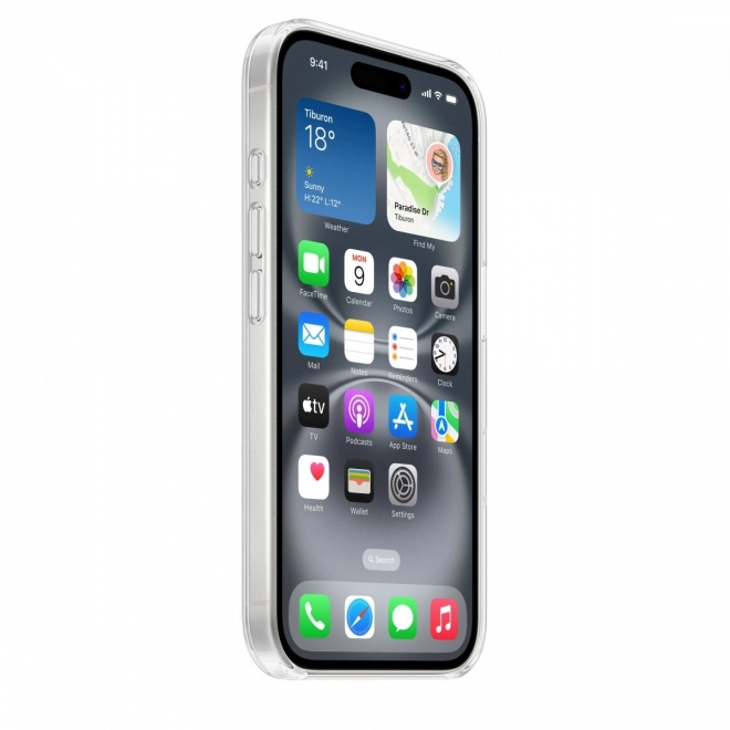 Gennemsigtigt cover med MagSafe til iPhone 16