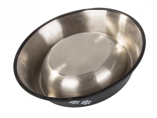 Metal skål til hunde med skridsikring