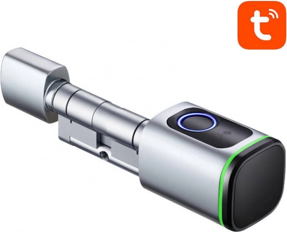 Digital cylinderindsats Avatto 100 mm – Sølv