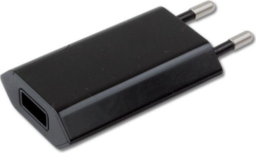 Sort USB-oplader 5V 1A