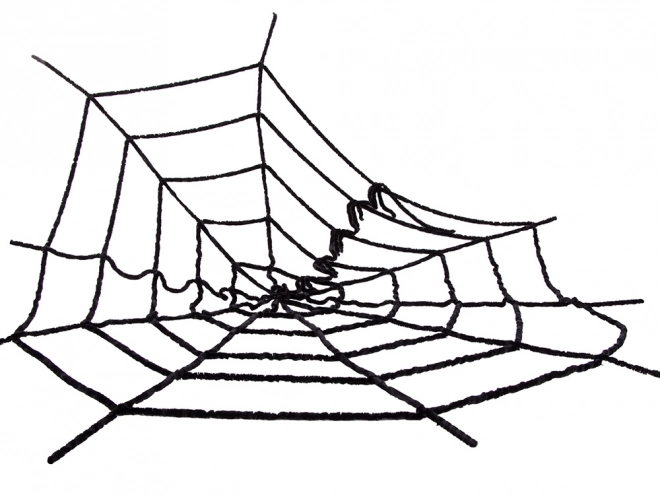Kunstig sort edderkoppespind til Halloween